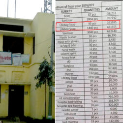 कमाइ खाने बाटो बन्दै कोरोना  : एउटा साबुनको मुल्य ३ हजार ८३१ रुपैयाँ !