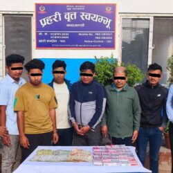 काठमाडौंको नागार्जुनबाट ८ जना जुवाडे पक्राउ।