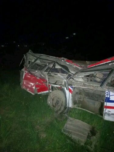 बैतडीकाे बढ्गाउँमा जन्ती बोकेको बस दुर्घटना